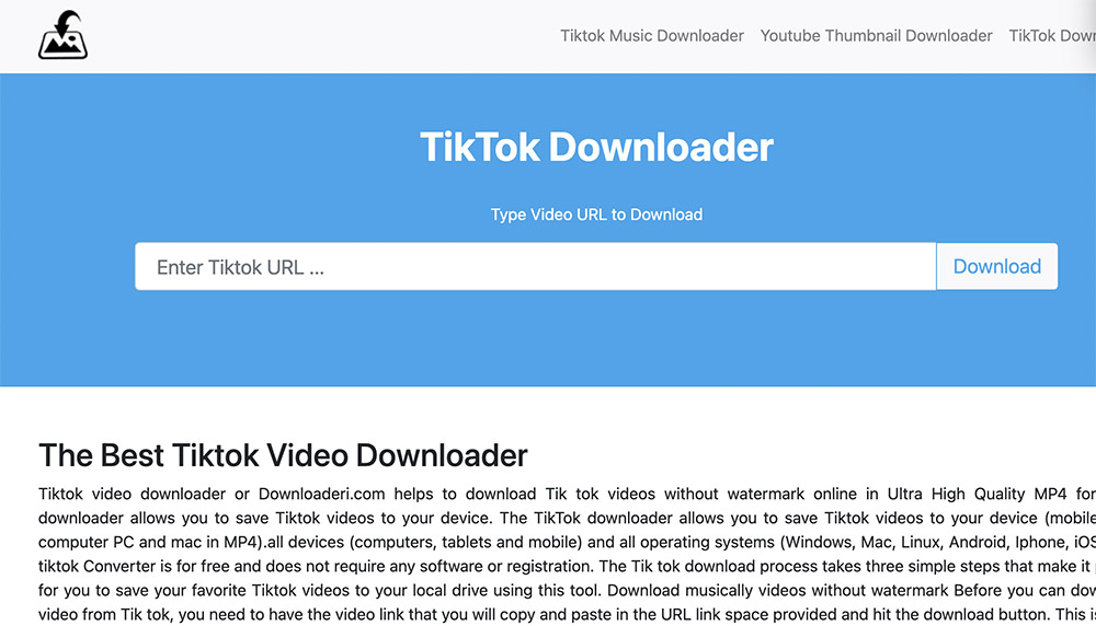 Download video trên nền tảng Tiktok