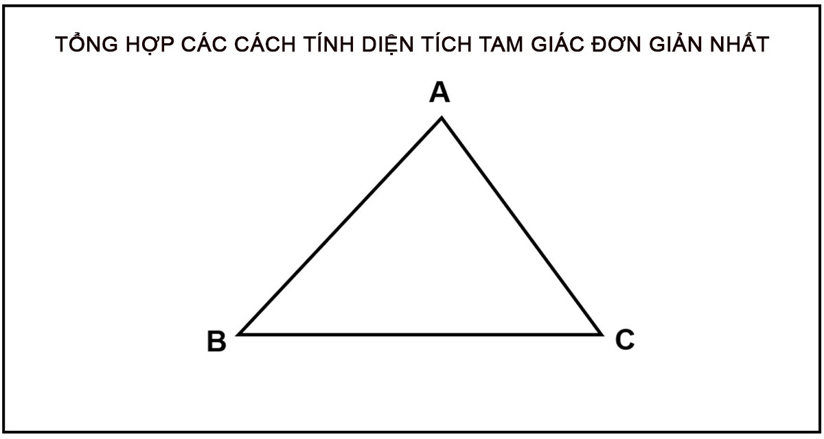 Tổng hợp các cách tính diện tích tam giác đơn giản nhất